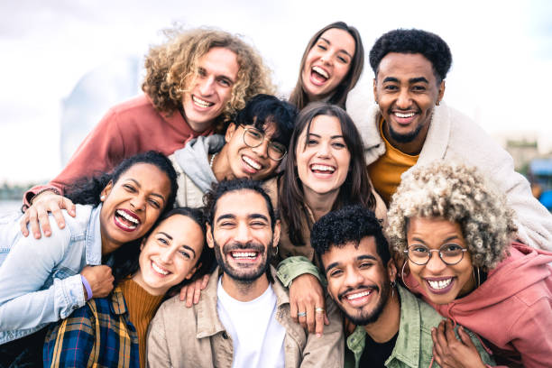 People connecting globally